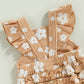 Grace Floral Romper Mocha