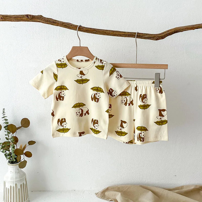 Sweet print casual set Lion