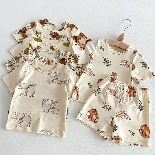 Sweet print casual set Forest