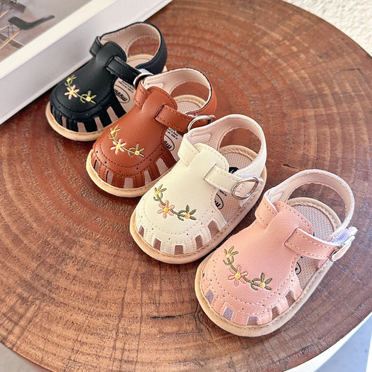 Floral baby sandals