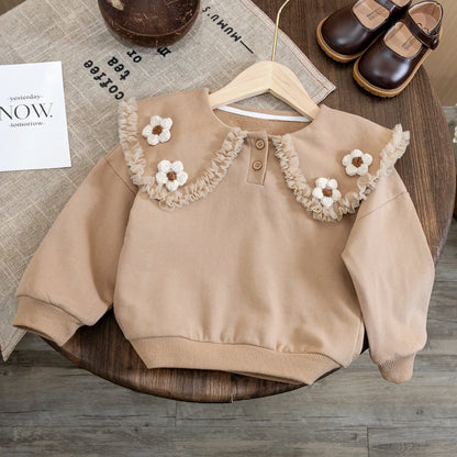 Daisy Ruffle Sweatshirt