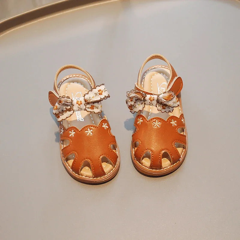 Bow toddler sandals