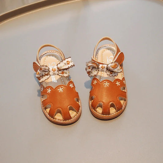 Bow toddler sandals