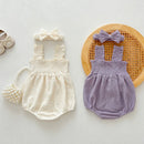 Mona textured romper & Bow