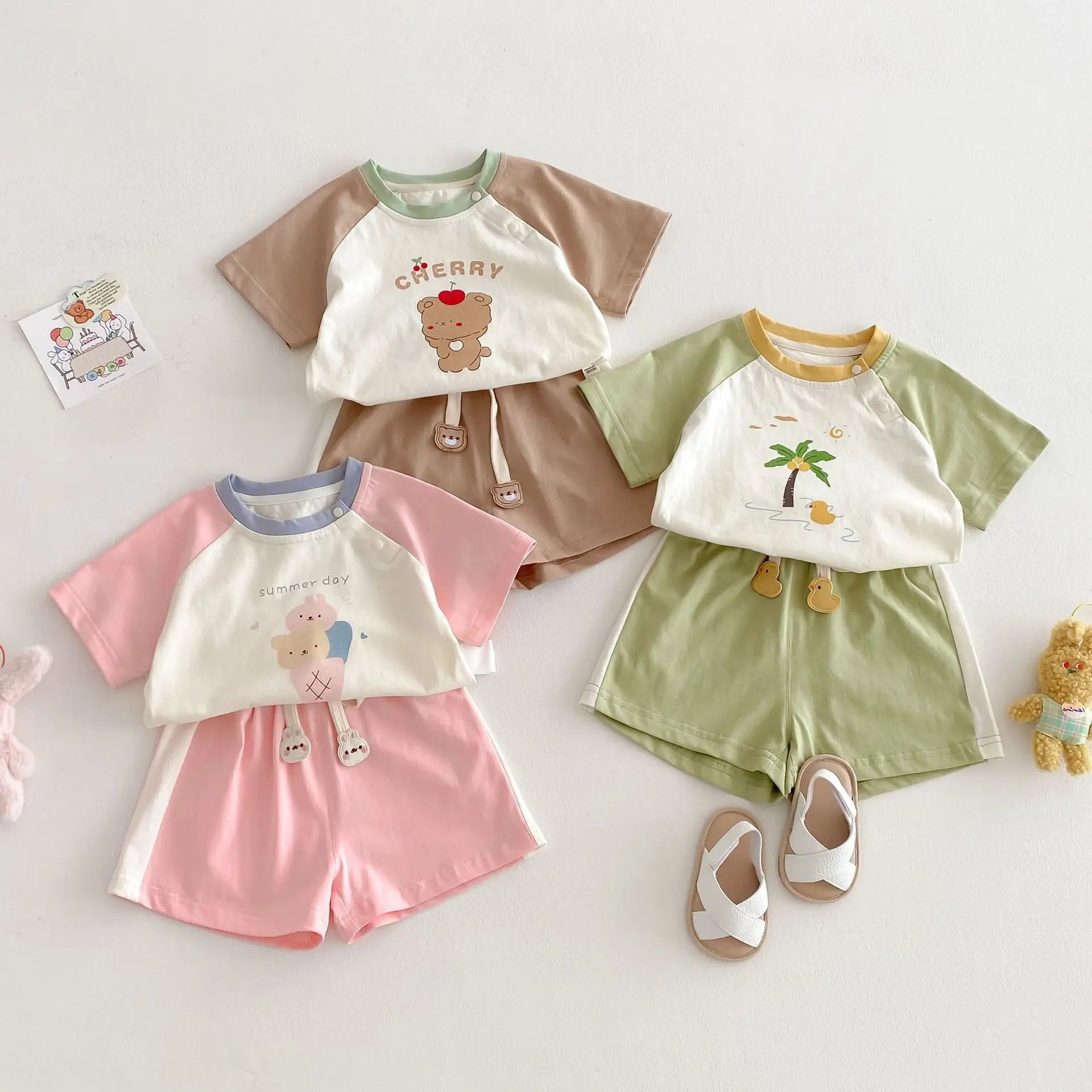 Color block casual set