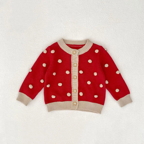 Dotty Romper and Cardigan