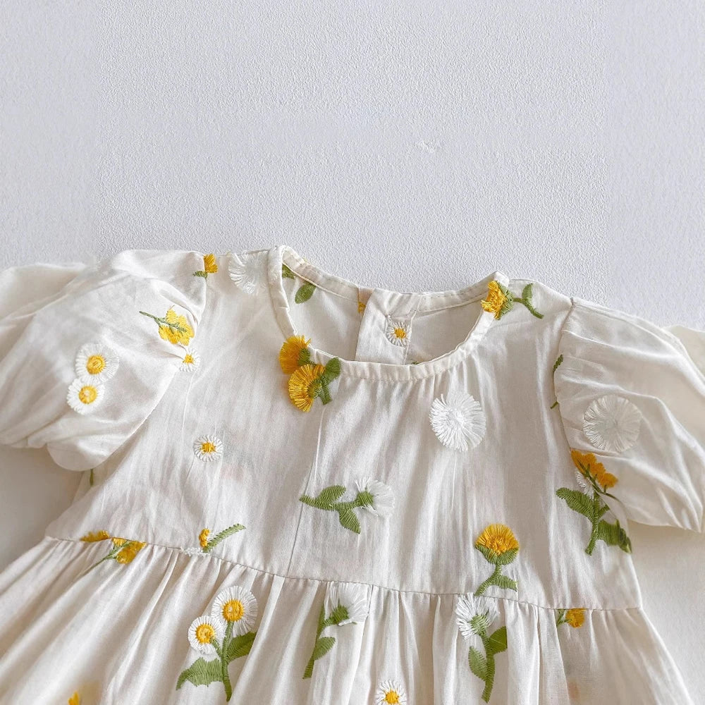 Chamomile Puff Sleeve Romper
