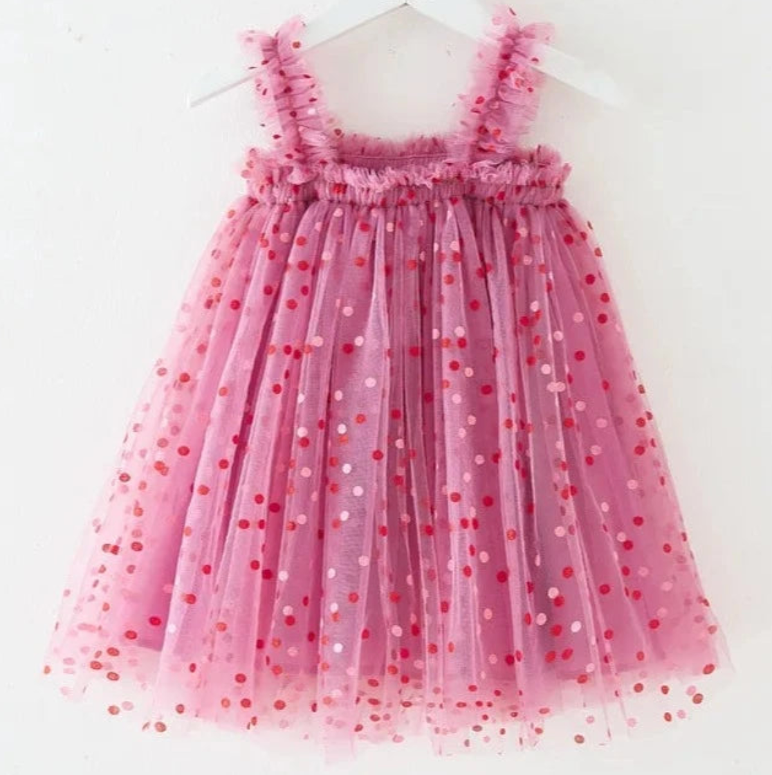 Confetti tulle dress