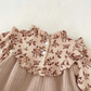 Bella High Collar Corduroy Romper