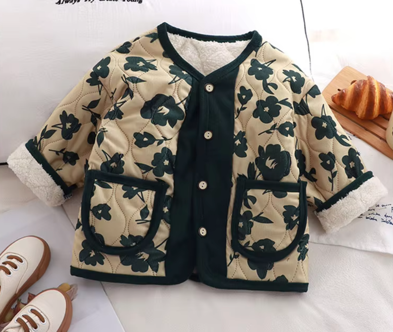 Floral Cotton Winter Jacket