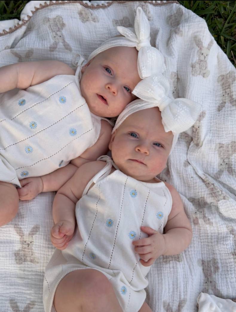 Sky Daisy Charm Romper