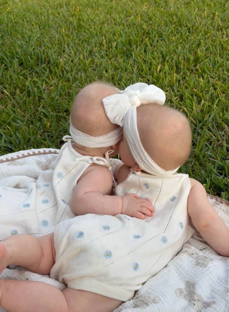 Sky Daisy Charm Romper