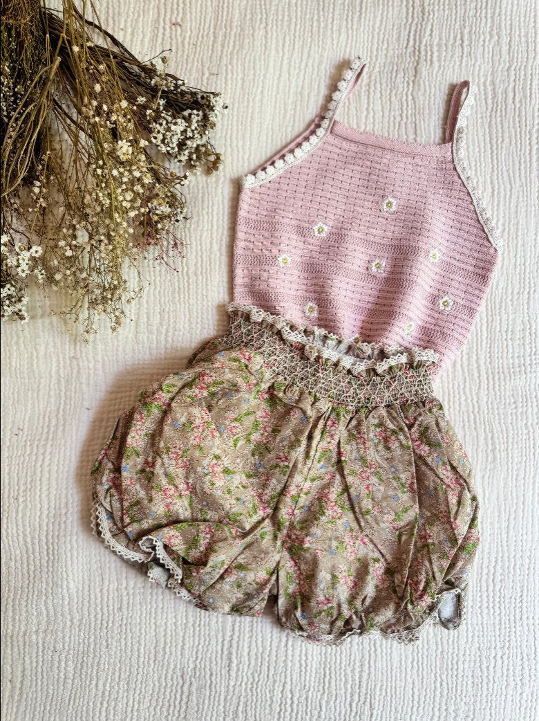 Daisy Embroidered Knit Top