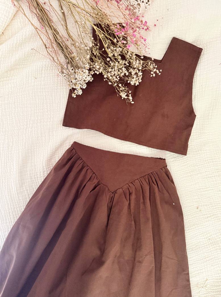 The Timeless Linen Skirt Set
