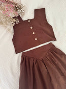 The Timeless Linen Skirt Set