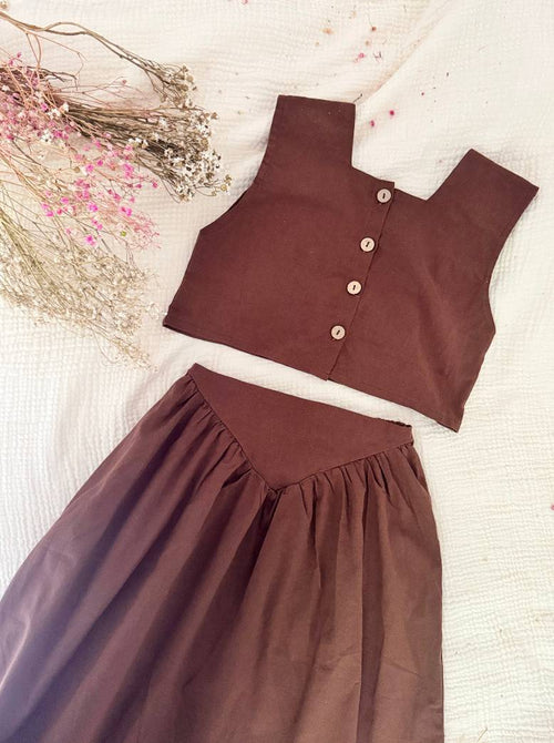 The Timeless Linen Skirt Set