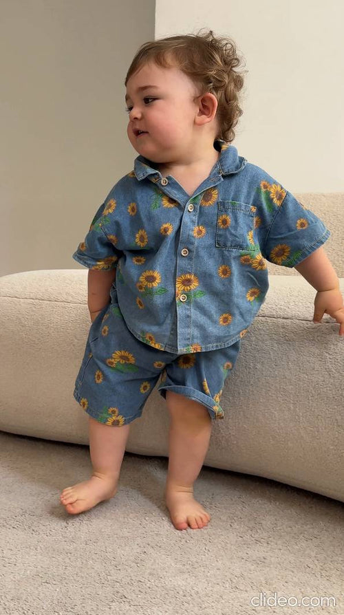 The sunflower denim set