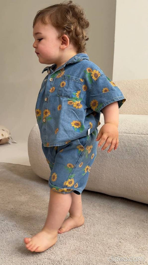 The sunflower denim set