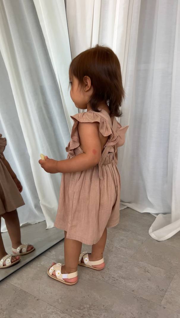 Sarah frilled summer overalls