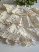 Romantic Eyelet Embroidered Skort