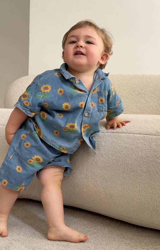 The sunflower denim set
