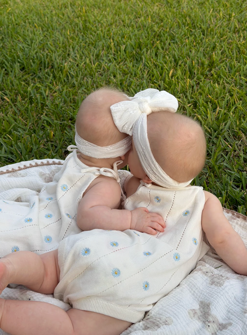Sky Daisy Charm Romper