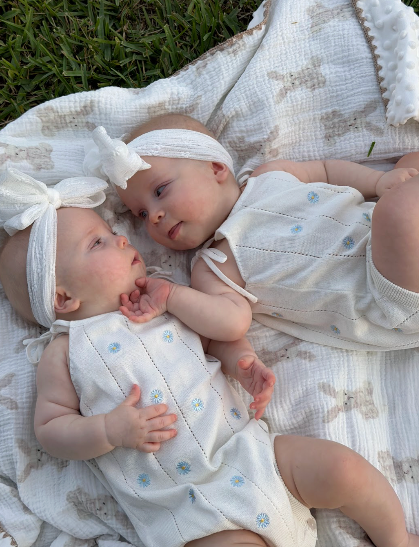 Sky Daisy Charm Romper