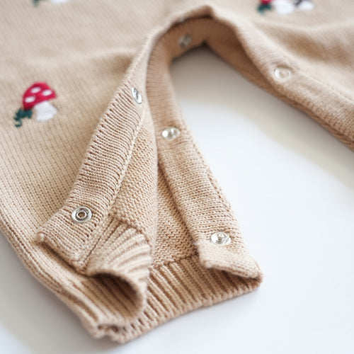 The Mushroom Romper Grey