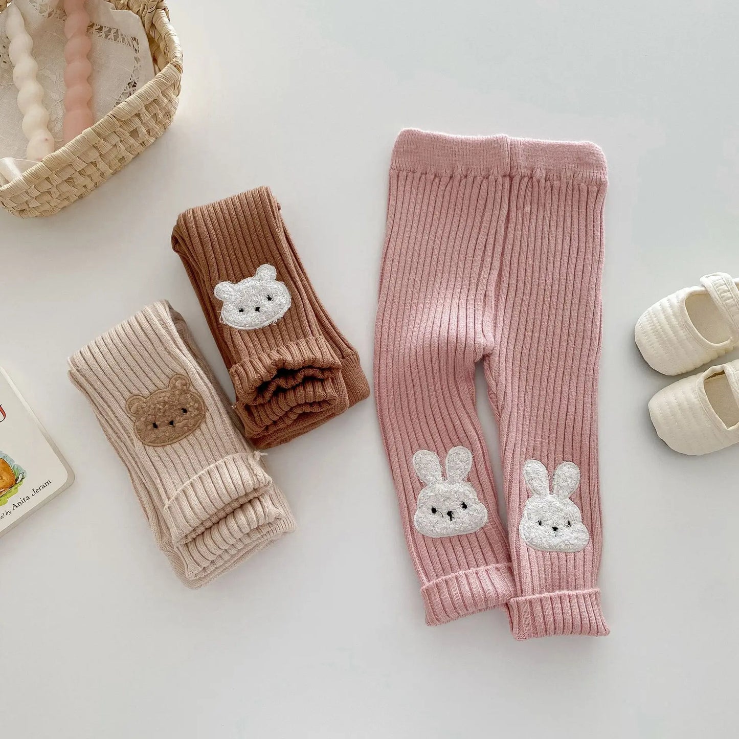 Baby animals knitted bottoms