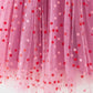 Pink confetti tulle dress