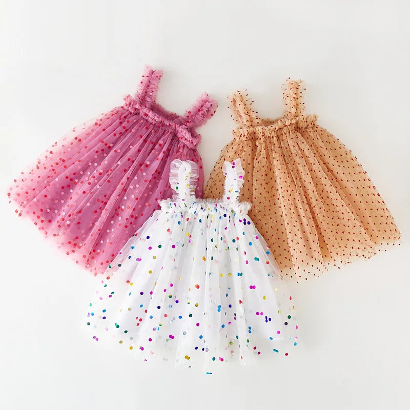 Confetti tulle dress
