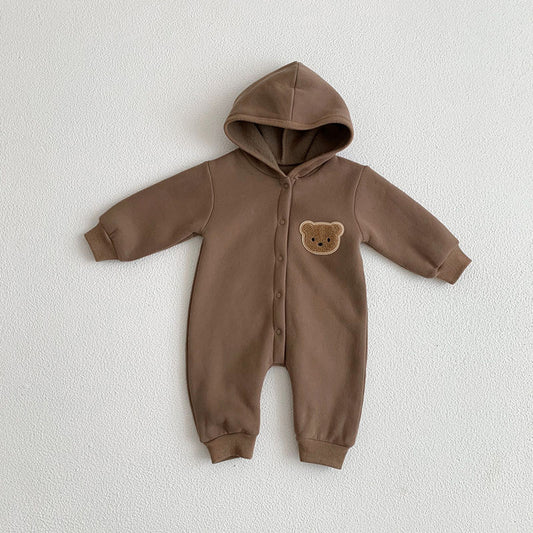 Beary cozy  overall Brown