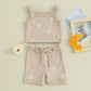 Daisy soft knit set Beige