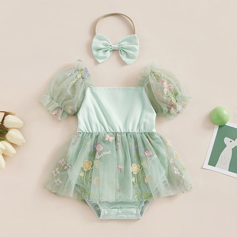 Fairy princess romper Sage