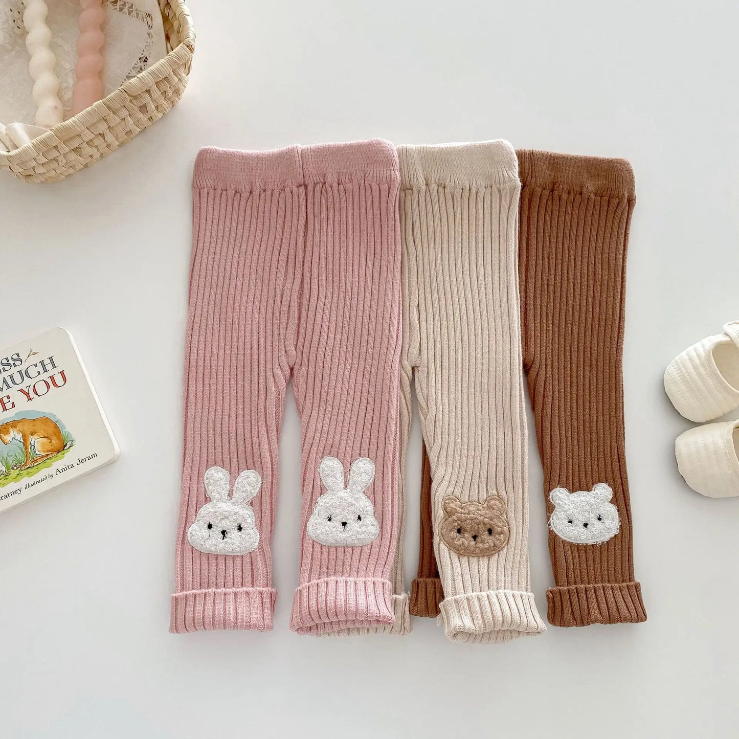 Baby animals knitted bottoms