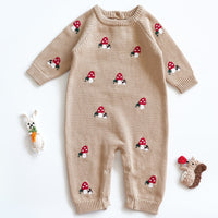 The mushroom romper Camel