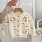 Little daisies embroidered cardi