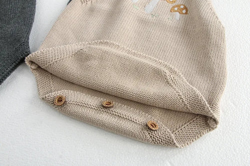 Mushroom Embroidery knit