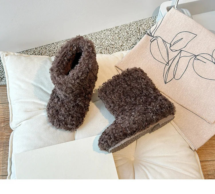 Teddy warm cozy booties