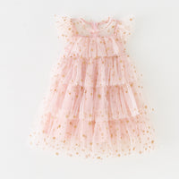 Sparkly tulle layered dress