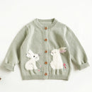 Fluffy bunnies knitted cardigan