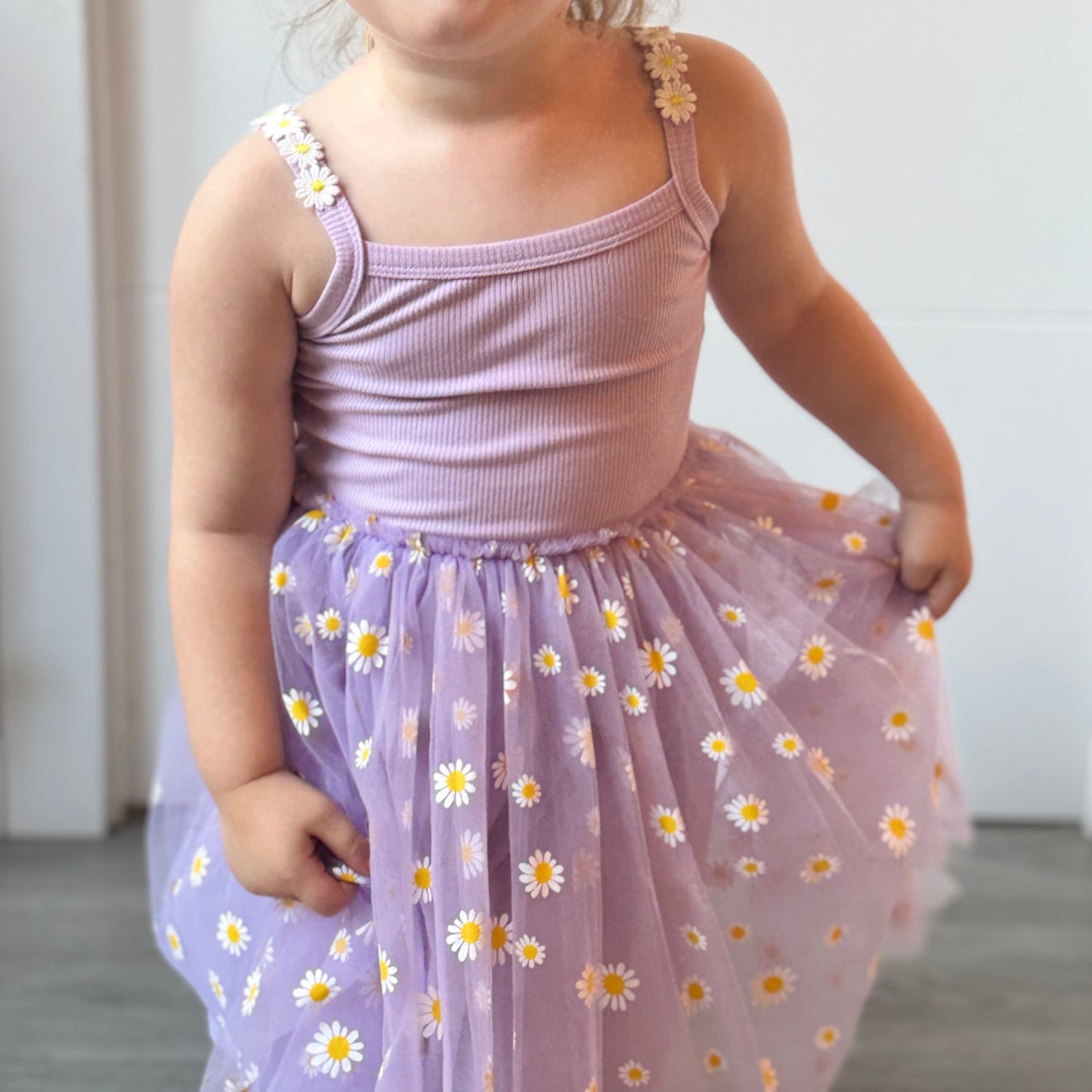 Daisy ballerina dress Lilac (Sizes:6M-3Y)