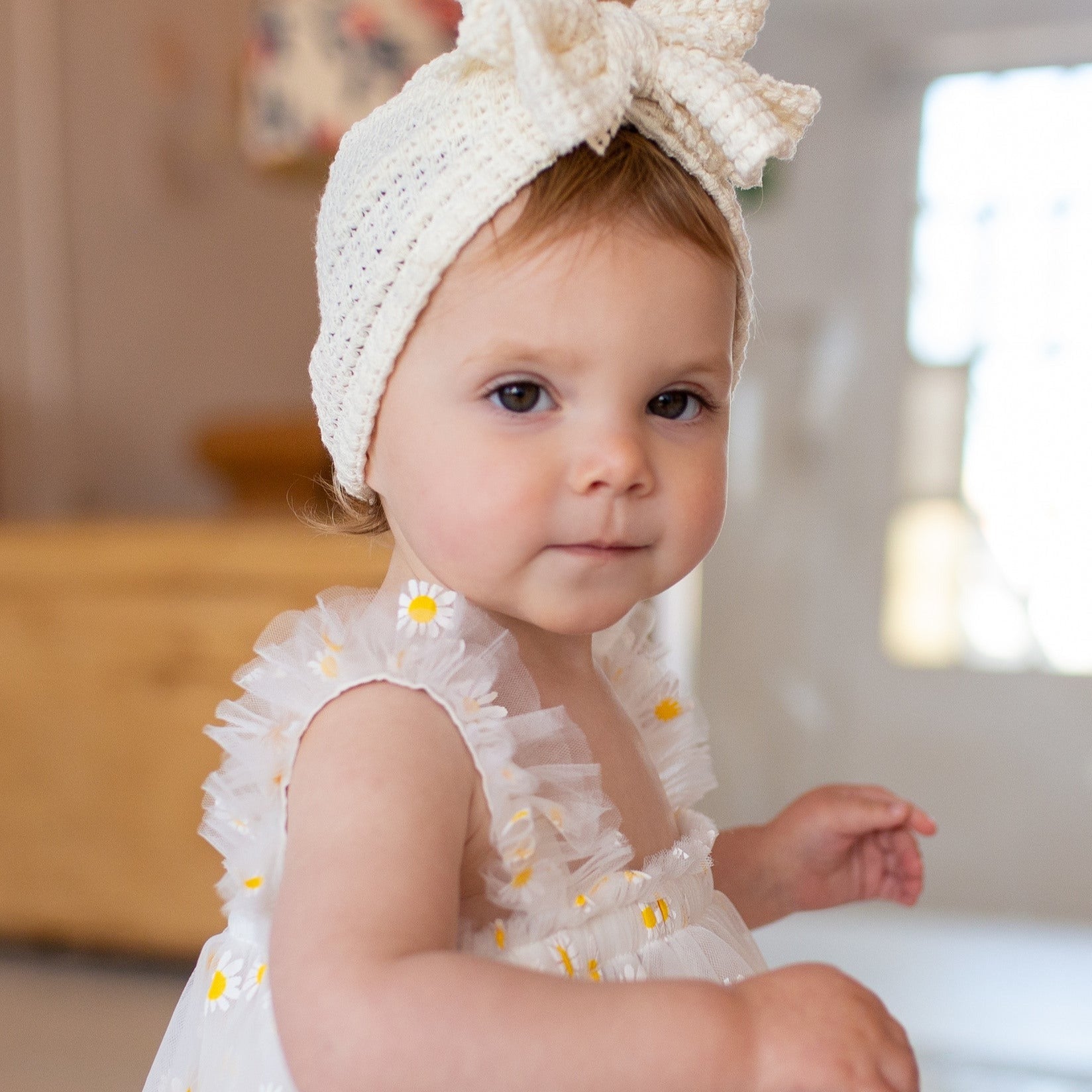 Daisy Tulle Dress White