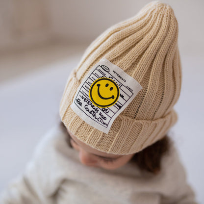 Smiley Knitted Beanie