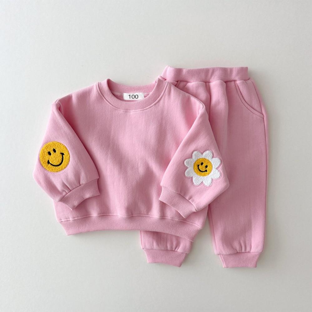 Smiley Daisy tracksuit Pink