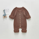 Cable Knit Jumpsuit Ginger Brown