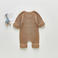 Cable Knit Jumpsuit Beige